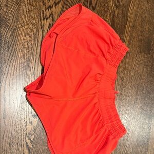 lululemon athletica reddish orange 2.5 hotty hots